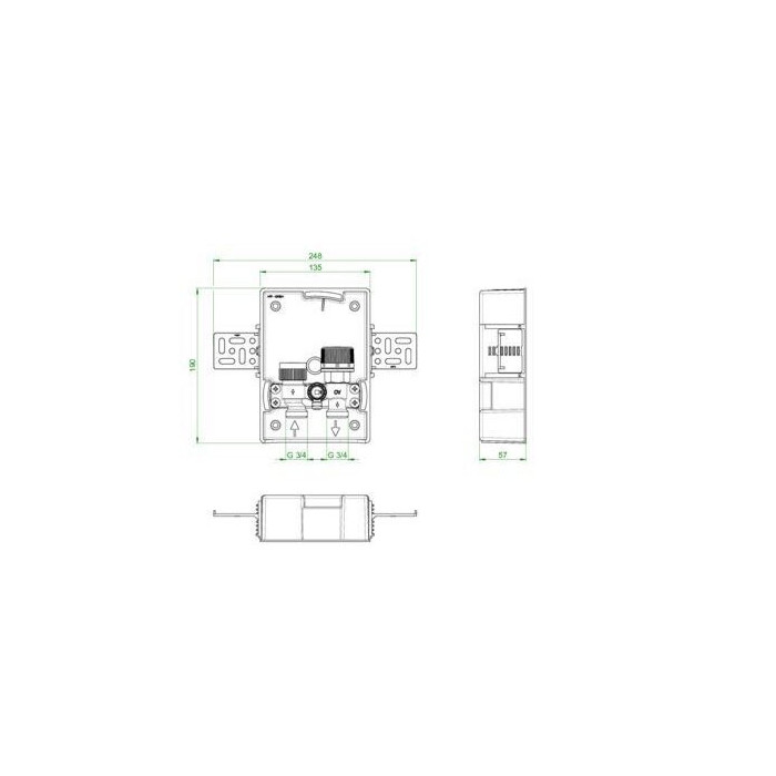 Instalācijas kaste OVENTROP 1022731