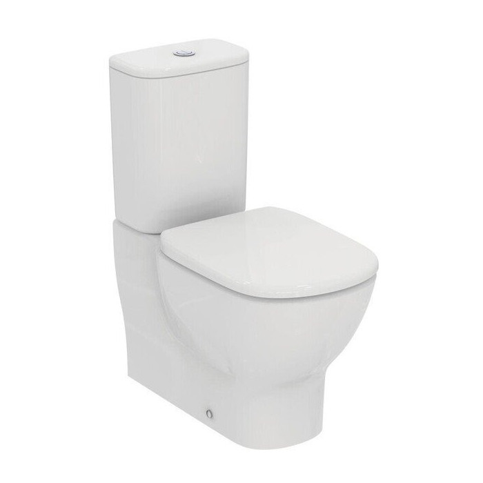 Унитаз с тонкой медленной крышкой IDEAL STANDARD Tesi с технологией AquaBlade