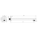 Built-in mixer sets with spout for RUBINETA Thermo-3F-OLO (SQ) bath
