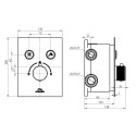 Potinkuma maisītāja komplekti RUBINETA Thermo-2F-OLO (SQ)