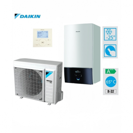 Siltuma sūknis DAIKIN Altherma3 - 6,41 kW - 6 kW elektriskais sildītājs, ERGA04EAV3, EHBH04EA6V