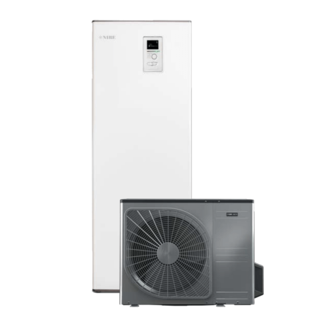 NIBE L6 Split -HT 6 heat pump with integrated 180 l water tank, power 4-6 kW