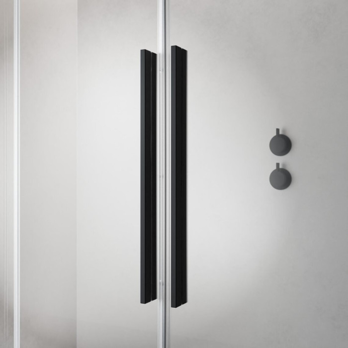 Two-part sliding shower screen RADAWAY Furo SL Black PND II