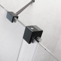 Divu daļu bīdāmā vannas siena RADAWAY Furo SL Melna PND II