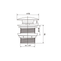 Built-in sink-bowl SAT Infinitio 39 x 39 cm, SATINF3939BKM