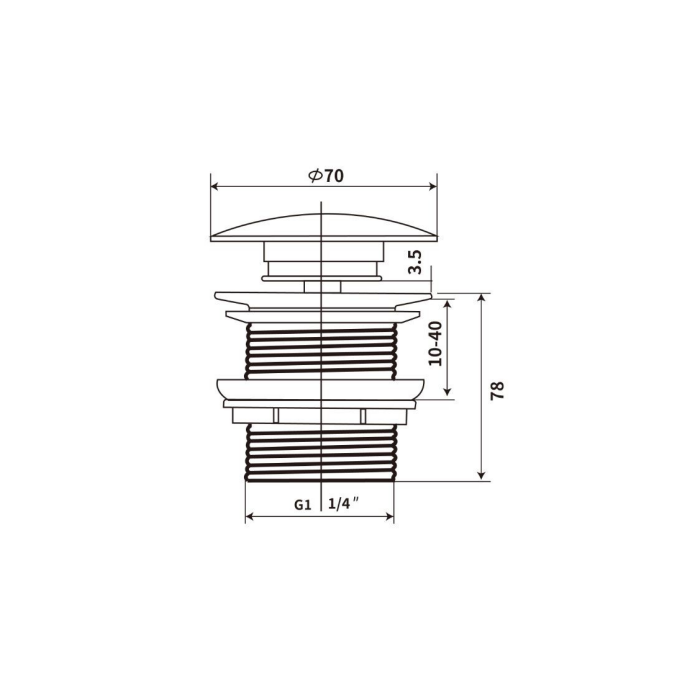Built-in sink-bowl SAT Infinitio 39 x 39 cm, SATINF3939BKM