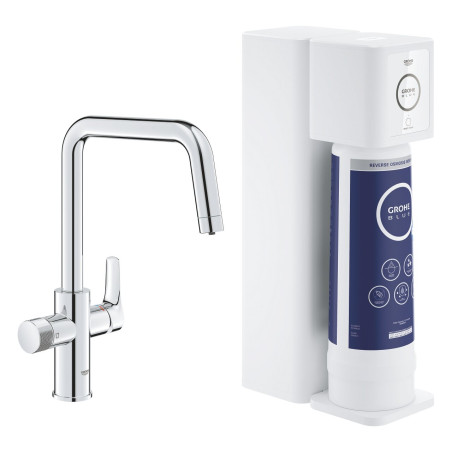 Кухонный смеситель GROHE Blue Pure Eurosmart Starter Kit с обратным осмосом, 30586000