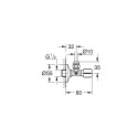 GROHE Angle Valve 1/2"" x 3/8"", 22037000