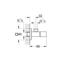 Vārstu kempings GROHE Eurocube 1/2"" x 1/2"", 22013000