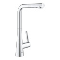 Kitchennis (izlietnes) maisītājs ar izvelkamu šļūteni GROHE Zedra, 32553002
