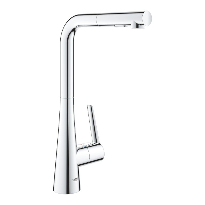 Kitchennis (izlietnes) maisītājs ar izvelkamu šļūteni GROHE Zedra, 32553002