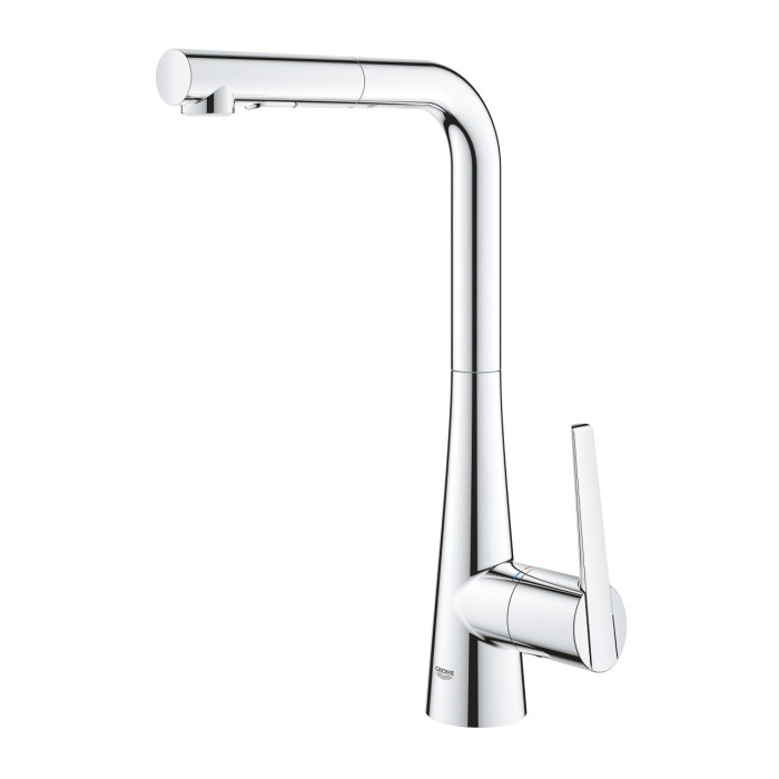 Kitchennis (izlietnes) maisītājs ar izvelkamu šļūteni GROHE Zedra, 32553002