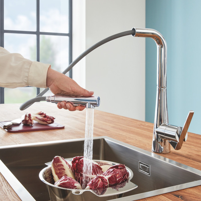 Kitchen faucet with pull-out hose GROHE Zedra, 32553002