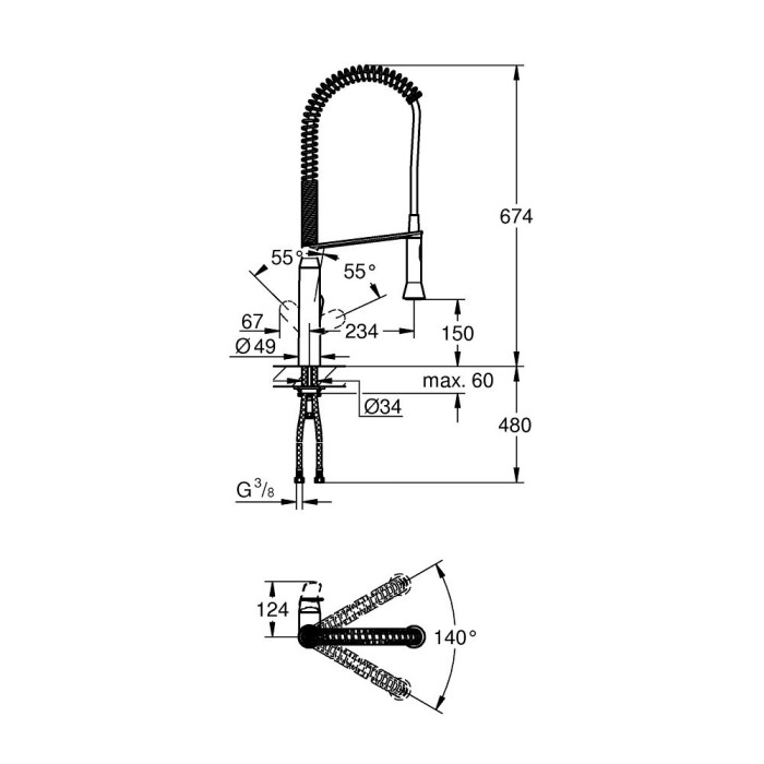 Kitchen (sink) faucet GROHE K7, 32950DC0