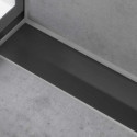 Groteles dušu notekcaurulei HANSGROHE RainDrain Flex griežama, matēta melna