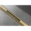 Grate for HANSGROHE RainDrain Flex shower channel, cuttable, Polished Gold Optic