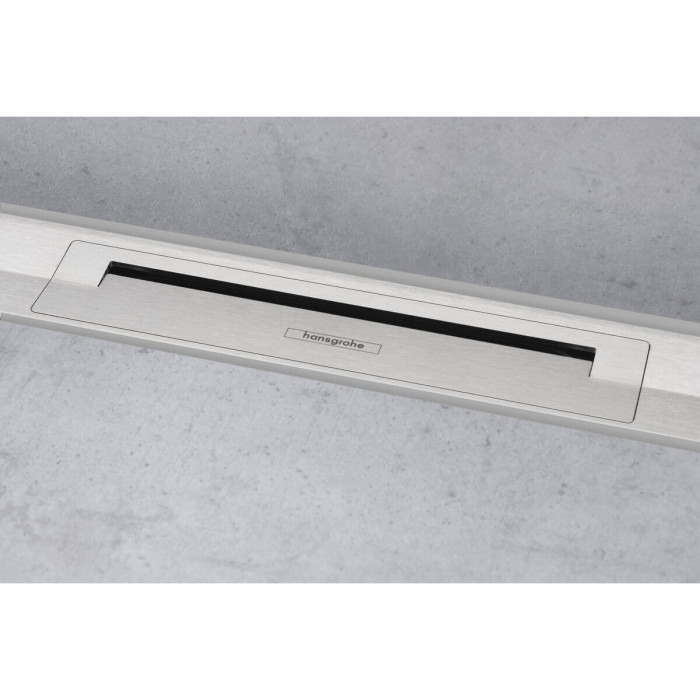 HANSGROHE RainDrain Flex shower channel grille, Cuttable, Chrome