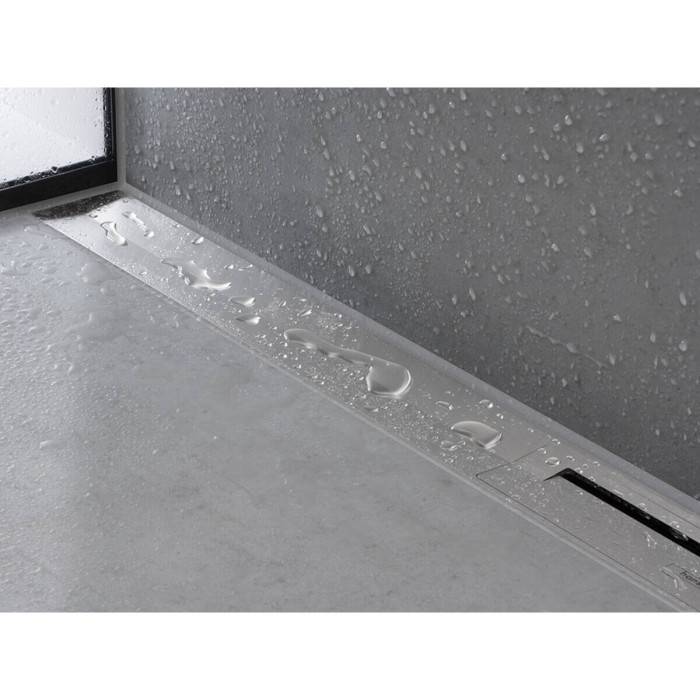 HANSGROHE RainDrain Flex shower channel grille, Cuttable, Chrome