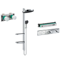 Potinkinis termostatiskais dušs 4 in 1 komplekts HANSGROHE Rainfinity Showerpipe 360 1jet, hroms