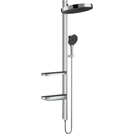 Potinkinis termostatiskais dušs 4 in 1 komplekts HANSGROHE Rainfinity Showerpipe 360 1jet, hroms