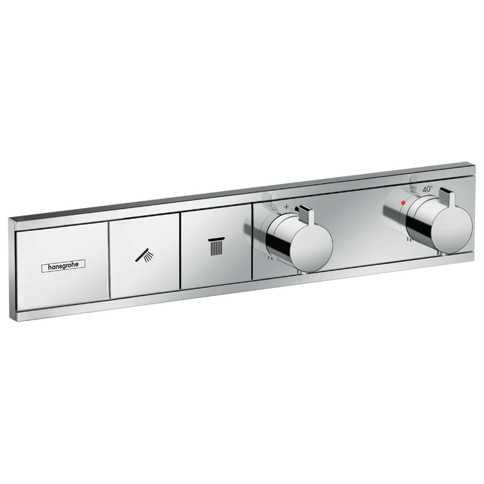 Встраиваемый термостатический душ 4 в 1 комплект HANSGROHE Rainfinity Showerpipe 360 1jet, хром
