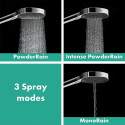 Potinkinis termostatiskais dušs 4 in 1 komplekts HANSGROHE Rainfinity Showerpipe 360 1jet, Matēta balta