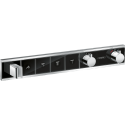 Iebūvēts termostatiskais dušas komplekts 5 in 1 HANSGROHE Rainmaker Select 460 3jet, melns/hromēts