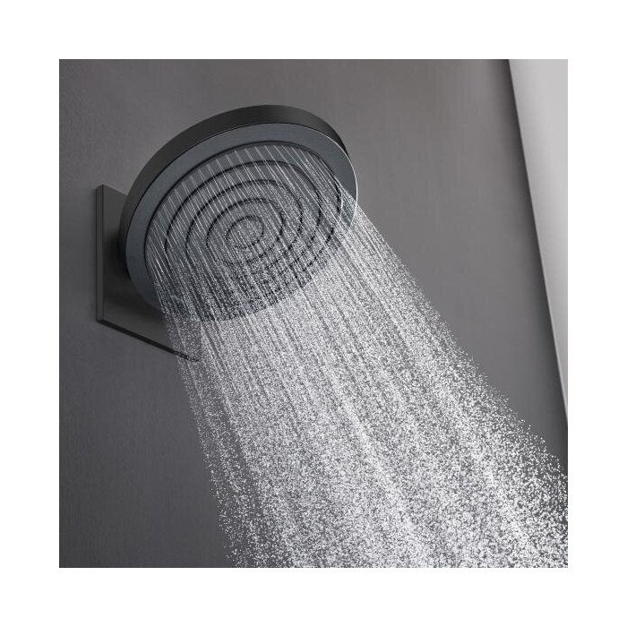 Встраиваемый термостатический душ 7 в 1 в комплекте HANSGROHE Pulsify S 260, 2 струи, матовый черный