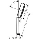 Built-in thermostatic shower 7 in 1 set HANSGROHE Pulsify S 260, 2jet, Matt Black
