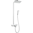 Thermostatic rain shower system with spout for bathtub HANSGROHE Raindance Select E, 27113400