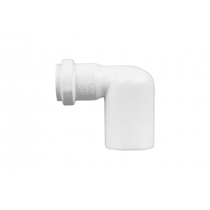 Reduced internal sewage elbow 50 x 32/90°, white