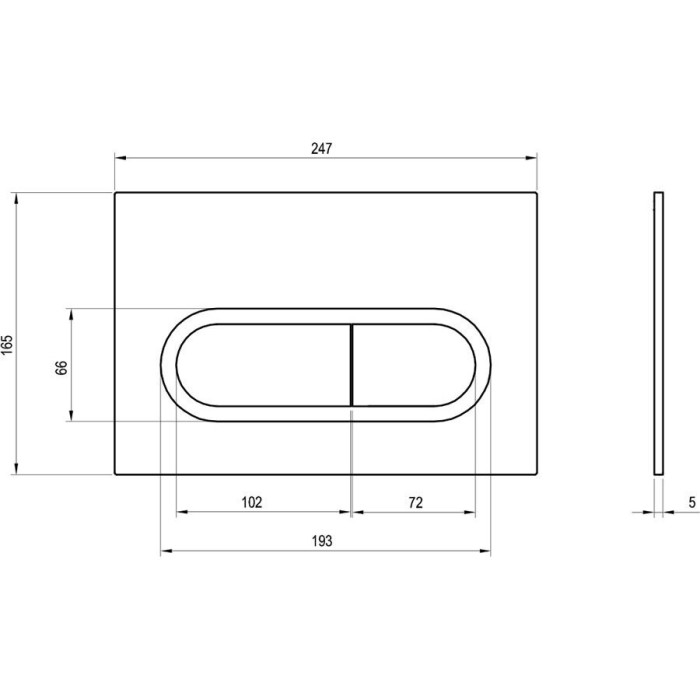 Water drain button RAVAK Crome, X01797