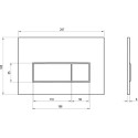 Кнопка слива воды RAVAK Uni Slim, X01744