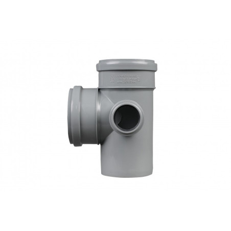 Indoor wastewater spatial four-way 110 x 50/90°, right, gray