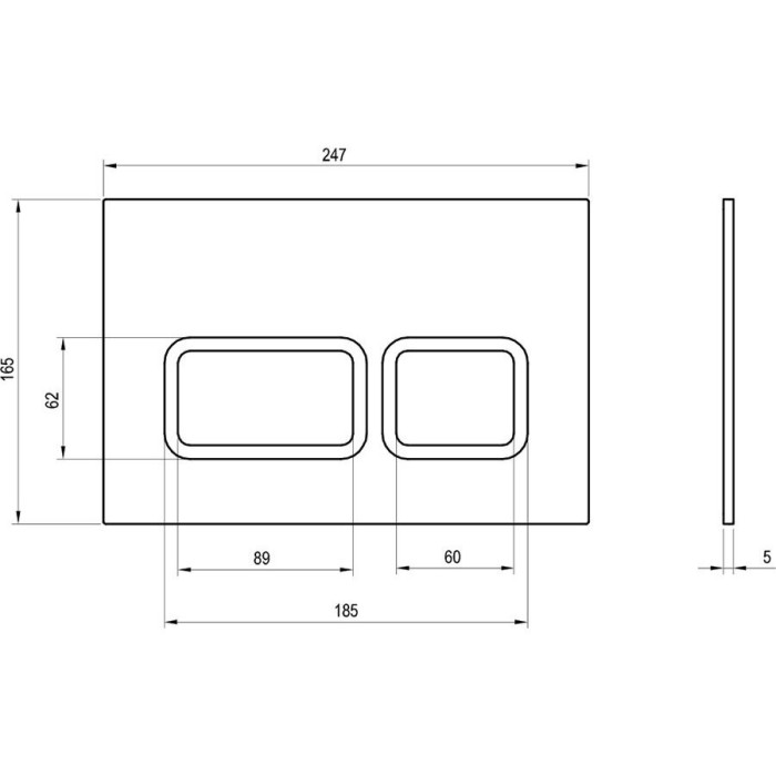 Water drain button RAVAK Twin, X01739
