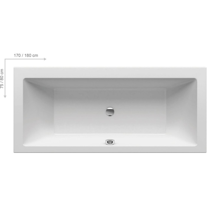Acrylic rectangular bathtub RAVAK Formy 01
