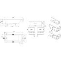 Акриловая прямоугольная ванна RAVAK 10° Slim