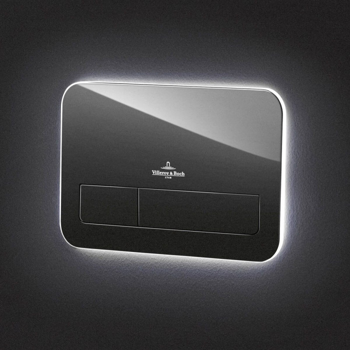 Ūdens nolaides plāksne VILLEROY & BOCH 200G ar stikla LED apvalku, 921843RB