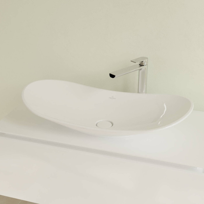 Умывальник установлен VILLEROY & BOCH My Nature 810 x 410 мм
