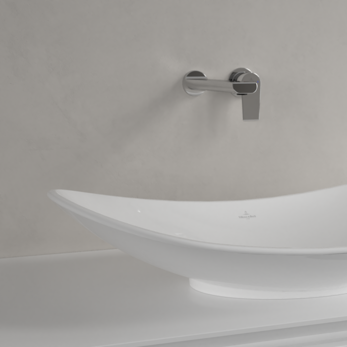 The sink is installed VILLEROY & BOCH My Nature 810 x 410 mm