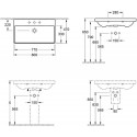 Izlietne mēbeļu VILLEROY & BOCH Avento 800 x 470 mm ar Ceramic plus pārklājumu, 415680R1