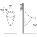 GROHE Skate Cosmopolitan water flush plate for urinal, 38784SD0