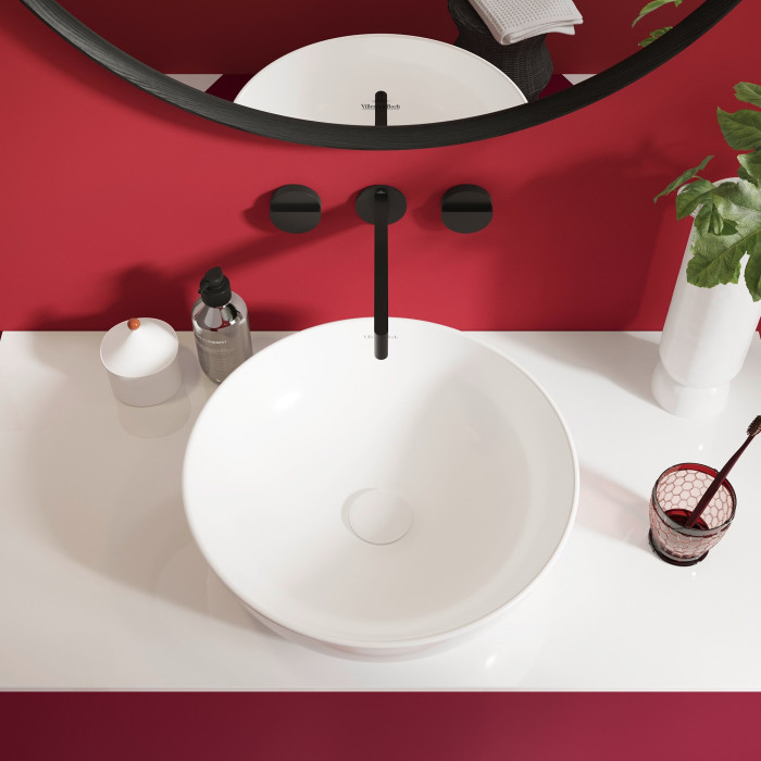 Умывальник устанавливается VILLEROY & BOCH Artis 430 мм