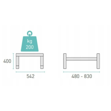 Kājas ārējam blokam RODIGAS SP850