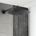 Built-in thermostatic shower set with holder from siens MARINER Logica collection, Matt Black