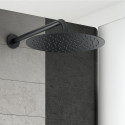 Built-in thermostatic shower set with holder from siens MARINER Logica collection, Matt Black