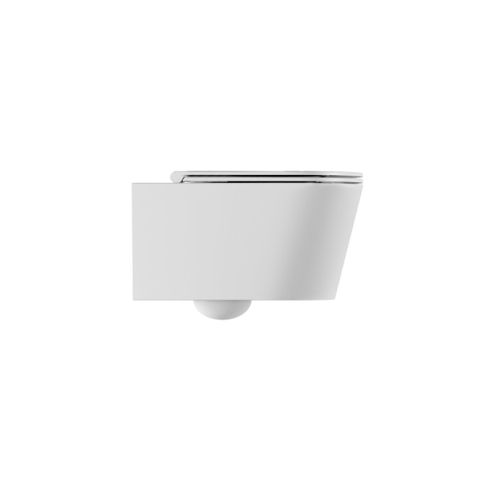 Hanging toilet ALICE CERAMICA Hide Round Rimless with Slim Slow close seat