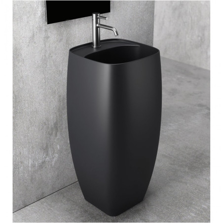Freestanding sink with mixer tap hole ALICE CERAMICA Nur (feather color option)