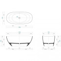 Aquastone stone mass bath AQS1