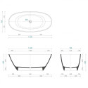 Aquastone AQS2 stone mass bathtub
